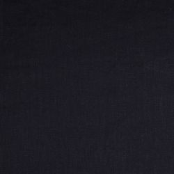 Tissu lin uni lavé bleu marine foncé