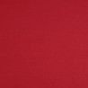 Tissu lin uni lavé rouge vif