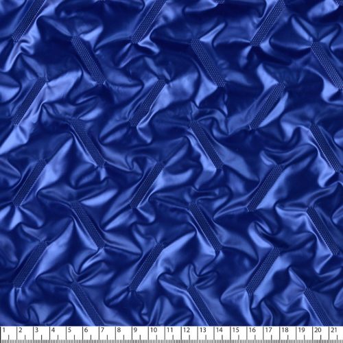 Tissu matelassé doudoune bleu électrique