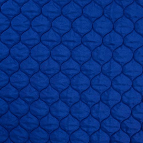 Tissu doublure matelassé bleu électrique