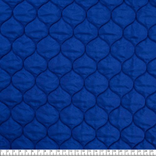 Tissu doublure matelassé bleu électrique