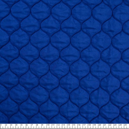 Tissu doublure matelassé bleu électrique