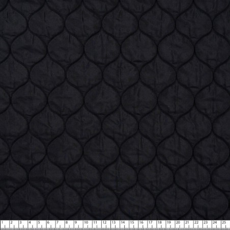 Tissu doublure matelassé noir