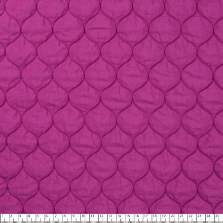 Tissu doublure matelassé magenta