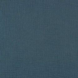 Tissu double gaze bleu jeans Bio