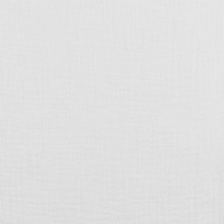 Tissu double gaze blanc Bio