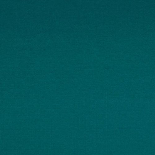 Tissu sweat fin uni bleu canard