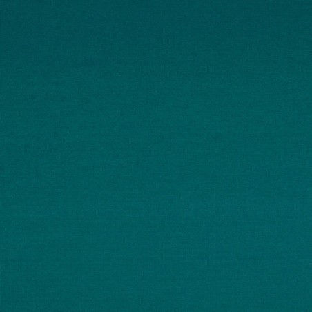 Tissu sweat fin uni bleu canard
