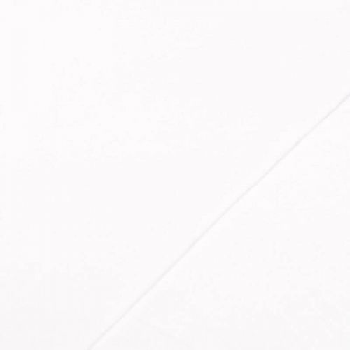 Tissu sweat fin uni blanc