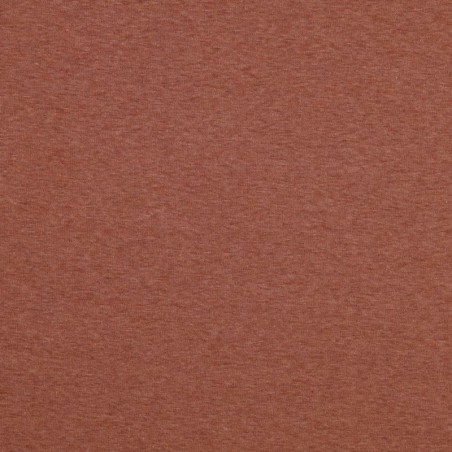 Tissu sweat minky chiné terracotta