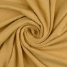 Tissu sweat minky chiné moutarde Tissu sweat minky chiné moutarde