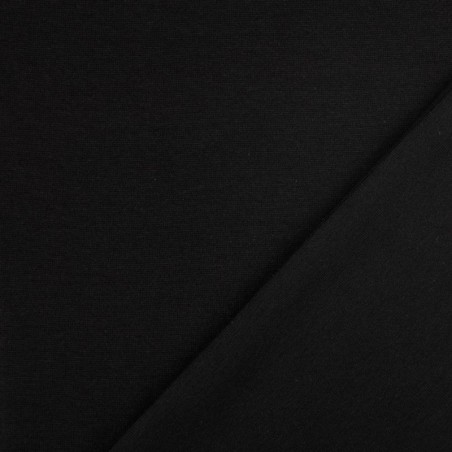 Bord côte tubulaire largeur 70 cm noir