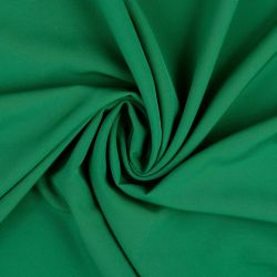 Tissu polyester stretch vert trèfle 