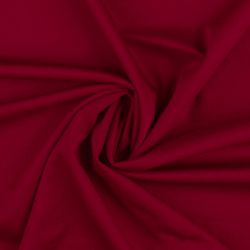 Tissu jersey twill uni rouge