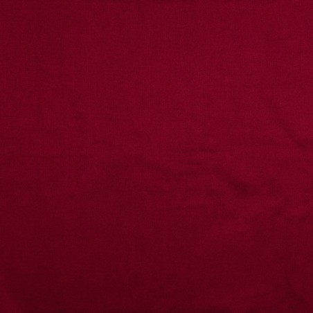 Tissu jersey twill uni rouge
