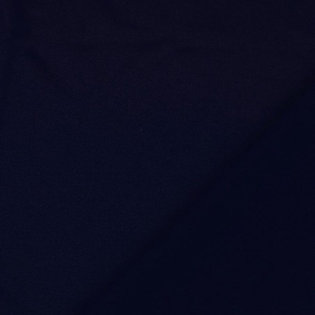 Tissu jersey twill uni bleu marine