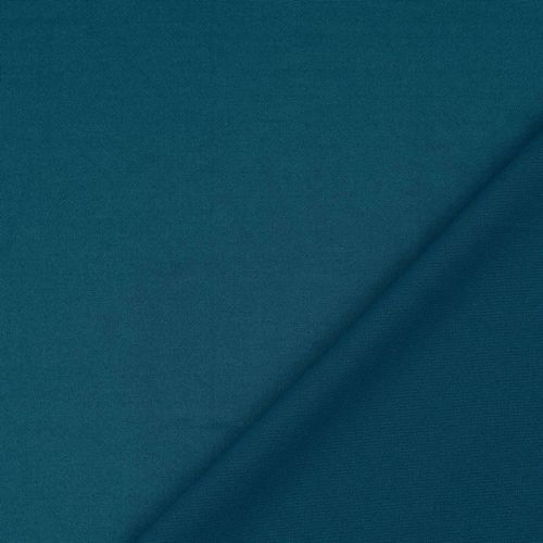 Tissu jersey twill uni bleu de prusse