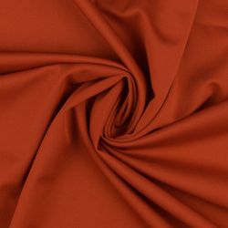 Tissu jersey twill uni terracotta