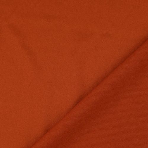 Tissu jersey twill uni terracotta