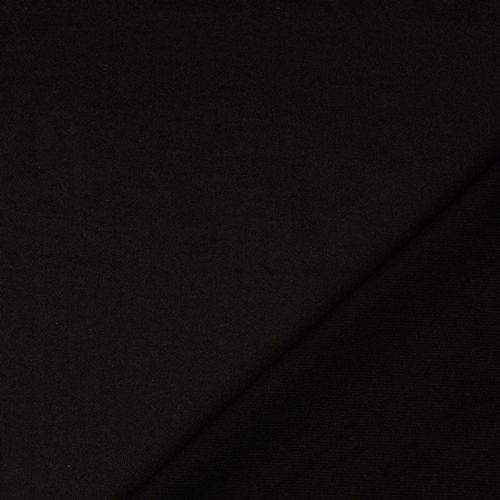 Tissu jersey twill uni noir