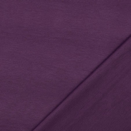 Tissu jersey punta di Roma uni violet