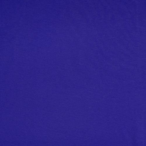 Tissu jersey punta di Roma uni bleu électrique 