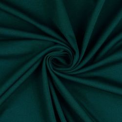 Tissu jersey punta di Roma uni vert émeraude