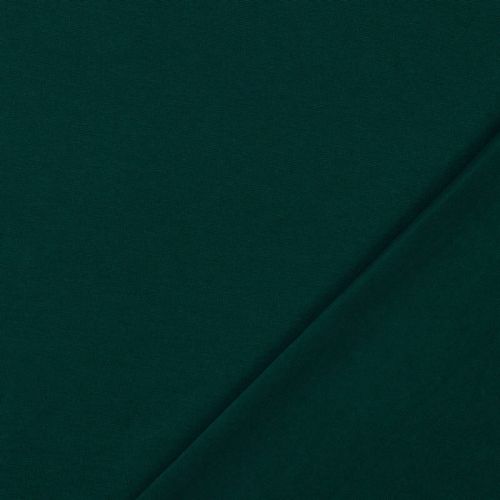 Tissu jersey punta di Roma uni vert émeraude