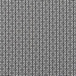 Tissu twill viscose stretch Labyrinthe noir et blanc