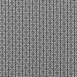 Tissu twill viscose stretch Labyrinthe noir et blanc