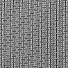 Tissu twill viscose stretch Labyrinthe noir et blanc
