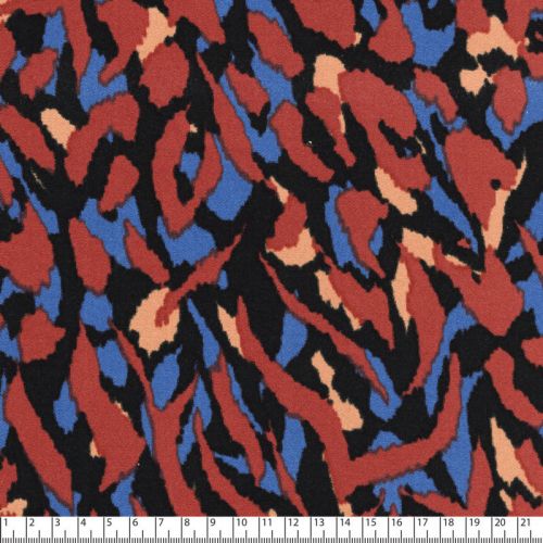 Tissu viscose safari automne 97%visc, 3% el, larg 140 cm