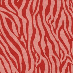 Tissu sweat Zébra rose/terracotta Poppy