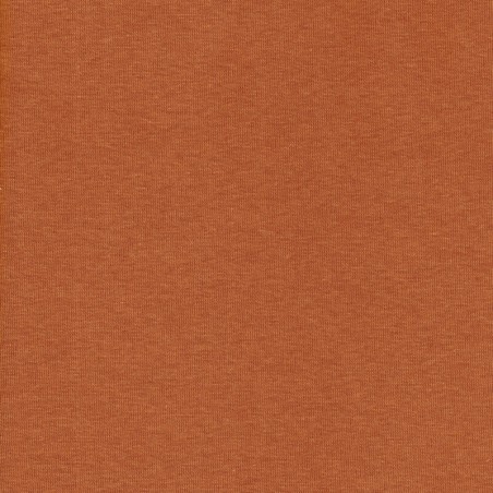 Tissu sweat épais caramel