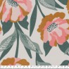 Tissu lin, viscose Carina Nerida Hansen sauge/corail Tissu lin, viscose Carina Nerida Hansen sauge/corail