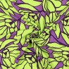 Tissu viscose Eco Vero Inked bouquet Nerida Hansenviolet/anis Tissu viscose Eco Vero Inked bouquet Nerida Hansenviolet/anis