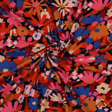 Tissu jersey Bio Pop Blossom été indien Nerida Hansen 