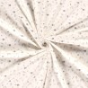 Tissu jersey escargots fond écru Tissu jersey escargots fond écru