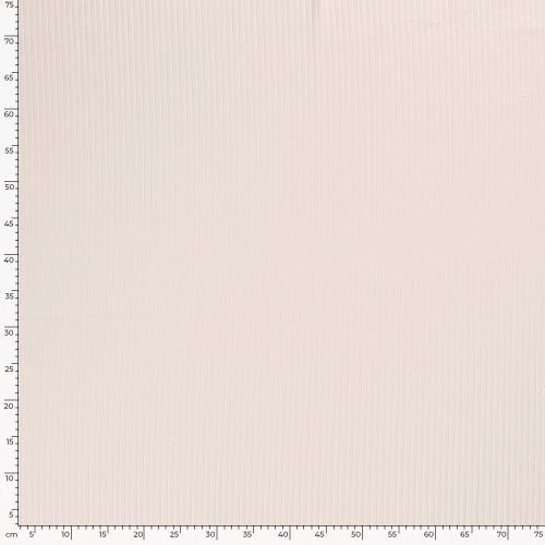 Tissu jersey côtelé 6 mm écru 
