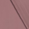 Tissu jersey cotelé 6 mm vieux rose