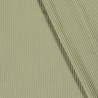 Tissu jersey cotelé 6 mm vert amande