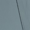 Tissu jersey cotelé 6 mm bleu jean