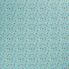Tissu coton minis sapins fond menthe