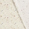 Tissu coton ciel étoilé glitter fond blanc cassé