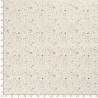 Tissu coton ciel étoilé glitter fond blanc cassé