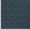 Tissu coton feuillage glitter fond gris foncé