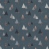 Tissu coton sapin glitter fond gris foncé  Tissu coton sapin glitter fond gris foncé