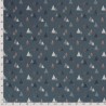 Tissu coton sapin glitter fond gris foncé  Tissu coton sapin glitter fond gris foncé