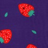Tissu sweat fin fraises fond bleu électrique Poppy Tissu sweat fin fraises fond bleu électrique Poppy
