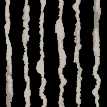 Tissu twill viscose vagues sable fond noir